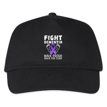 Fight Dementia Walk Proud Walk For Cure Awareness - Kinder Basecap - Schwarz - Vorne