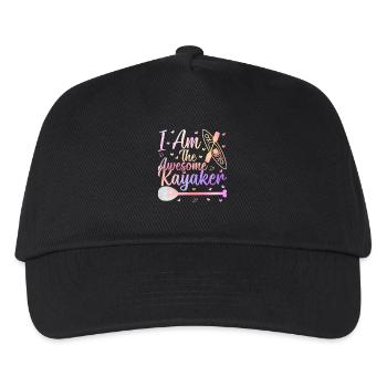 Canoeing Kayaking - I am the awesome Kayaker - Kids’ Baseball Cap - black - Front