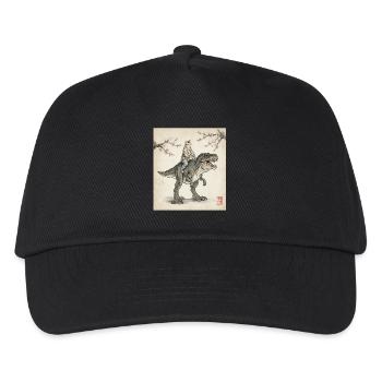 Chat aux fleurs de cerisier de dinosaure Art japonais - Casquette de baseball Enfant - noir - Devant