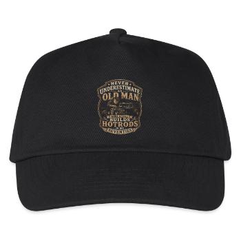 Man 70 Year Old Passion Hot Rod | Garage Vintage - Kids’ Baseball Cap - black - Front