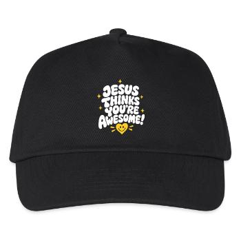 Jésus te trouve génial - Casquette de baseball Enfant - noir - Devant