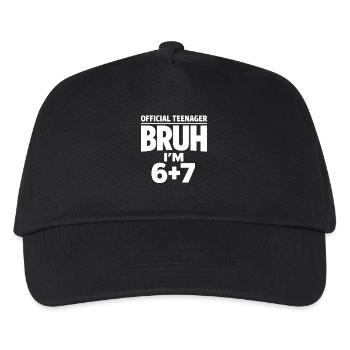 Geburtstags-Teenie-Humorgeschenk für 13-jährige - Kinder Basecap - Schwarz - Vorne