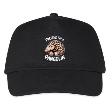 Pangolin Sayings Pine Cone Gift - Kids’ Baseball Cap - black - Front