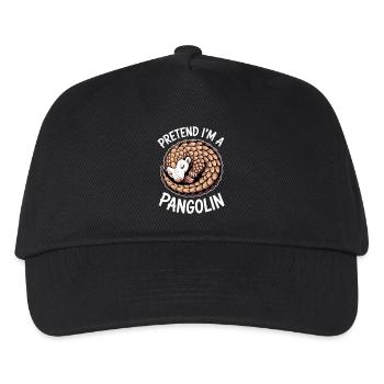 Pangolin Sayings Pine Cone Gift - Kids’ Baseball Cap - black - Front