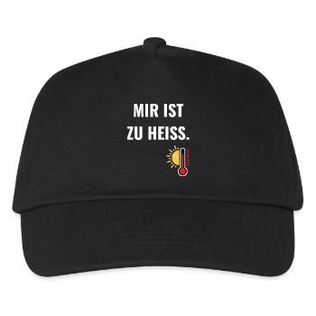 Mir ist zu heiß.  - Kinder Basecap - Schwarz - Vorne
