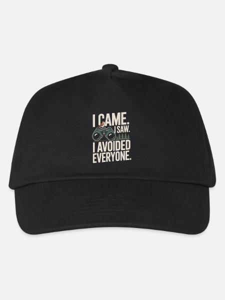 Je suis venu, j’ai vu, j’ai évité tout le monde - Casquette de baseball Enfant - noir