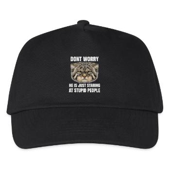 Pallas Cat Manul Cat Cats Humour Sarcasme - Casquette de baseball Enfant - noir - Devant