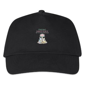 Trouver la paix intérieure avec un enfant d’un an - Casquette de baseball Enfant - noir - Devant