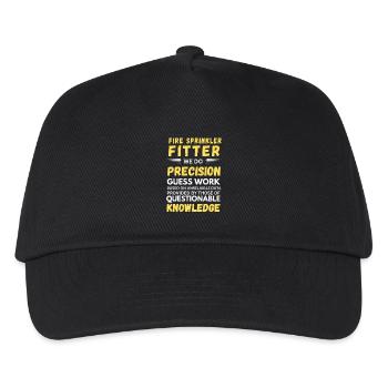 Précision du montage de gicleurs incendie : devinettes de précision - Casquette de baseball Enfant - noir - Devant