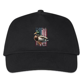 Mallard Duck US Stockente - Kinder Basecap - Schwarz - Vorne