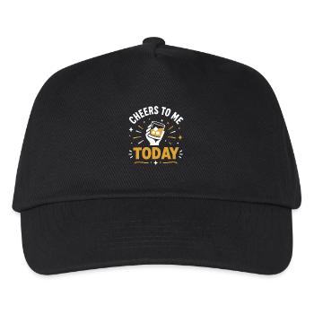 Prost auf mich heute Toast-Design - Kinder Basecap - Schwarz - Vorne