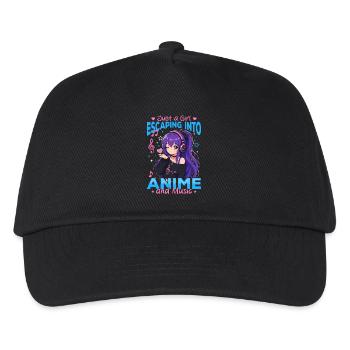 Anime and Music Chibi - Kinder Basecap - Schwarz - Vorne