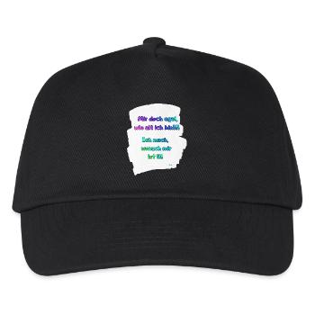 Alter egal, ich mach, was mir passt - Kinder Basecap - Schwarz - Vorne