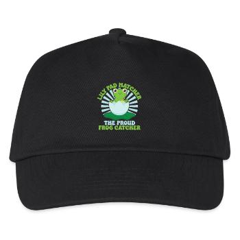 Frog Catcher Lily Pad Matcher Proud Catcher Frog - Kinder Basecap - Schwarz - Vorne
