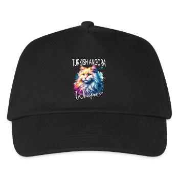 Chuchoteur de chats angora turc - Casquette de baseball Enfant - noir - Devant