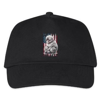 Singe des neiges des États-Unis Schneeaffe - Casquette de baseball Enfant - noir - Devant