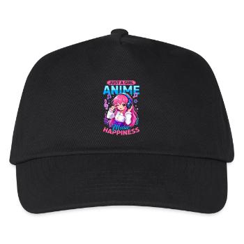 Anime and Music Chibi - Kids’ Baseball Cap - black - Front