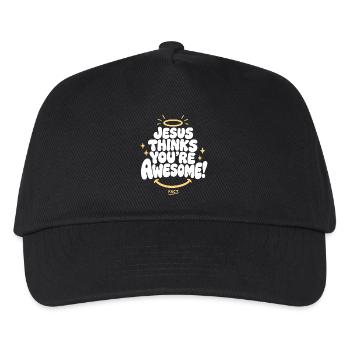 Jésus te trouve génial - Casquette de baseball Enfant - noir - Devant
