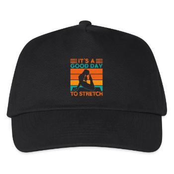 Yoga It ́s A Good Day To Stretch Funny Yoga - Kids’ Baseball Cap - black - Front