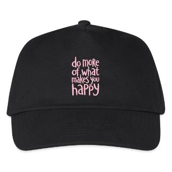 Fais plus de ce qui te rend heureux - Spruch - Casquette de baseball Enfant - noir - Devant