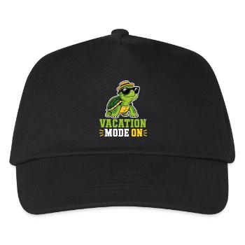 Vacation Mode On Turtle Summer Vacation Holidays - Kids’ Baseball Cap - black - Front