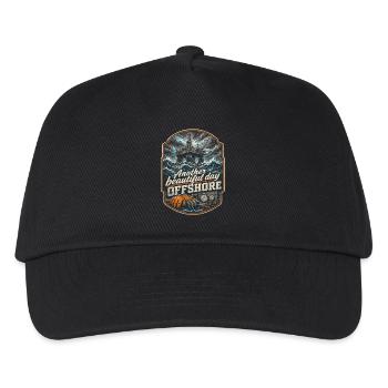 Ouvrier en haute mer Une autre belle journée au large - Casquette de baseball Enfant - noir - Devant