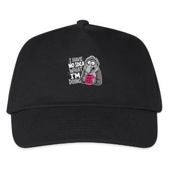 Je n’ai aucune idée de ce que je fais pour les hommes et les femmes - Casquette de baseball Enfant - noir - Devant