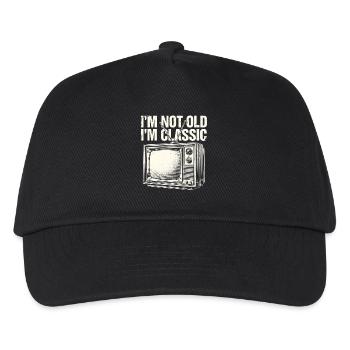 T-shirt nostalgique classique de la télévision - Casquette de baseball Enfant - noir - Devant