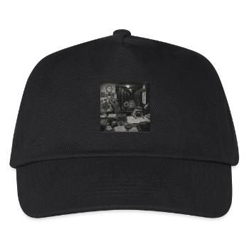 Fan de Crime Animale Échec Raton Laveur Noir Rétro Noir - Casquette de baseball Enfant - noir - Devant
