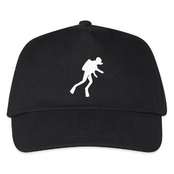 Fêtes-cadeaux de plongée Silhouettes de plongée - Casquette de baseball Enfant - noir - Devant