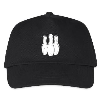 Bowling Pins - Kids’ Baseball Cap - black - Front