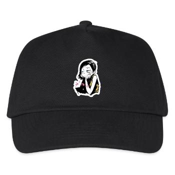 T-shirt graphique Moody Manga Girl - Casquette de baseball Enfant - noir - Devant