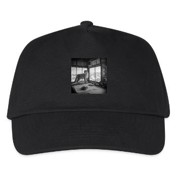 Léopard des neiges Nature vintage Crime animalier - Casquette de baseball Enfant - noir - Devant