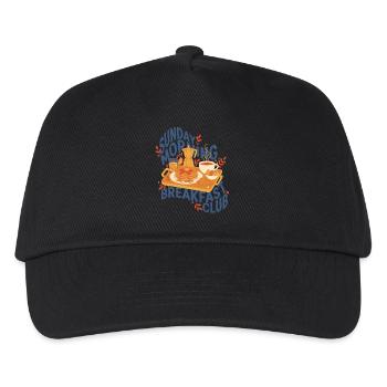 Petit-déjeuner Club du dimanche matin drôle - Casquette de baseball Enfant - noir - Devant