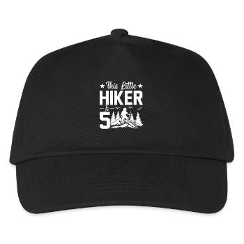 Hiking Kids 5th Birthday Outdoor Hiking Kids - Kinder Basecap - Schwarz - Vorne