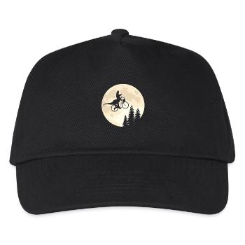 Dino Bicycle Moon Vintage - Casquette de baseball Enfant - noir - Devant