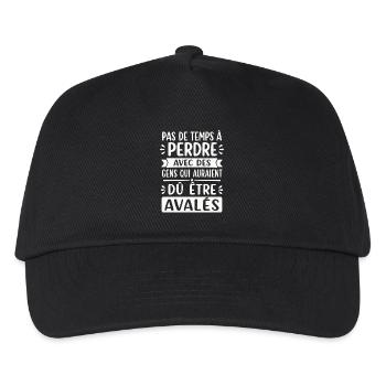 Homme Femme Cadeau humour personnalisé - Casquette de baseball Enfant - noir - Devant