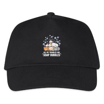 All My Troubles Are Soap Bubbles - Kids’ Baseball Cap - black - Front