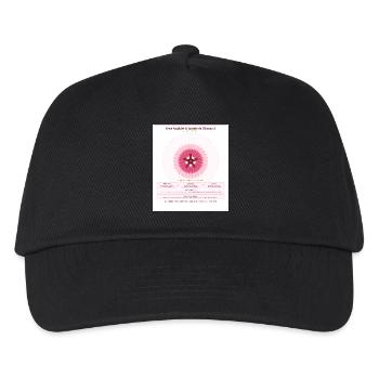 Rosace Fibonacci Rose Délicate - Casquette de baseball Enfant - noir - Devant