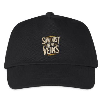Cabinet Maker Sawdust In My Veins Woodworker - Kids’ Baseball Cap - black - Front
