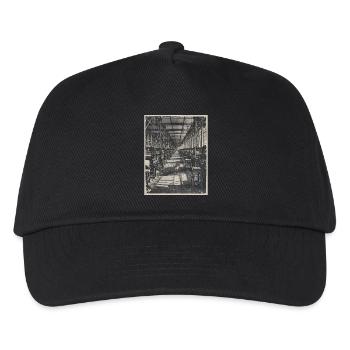 Lost Places Fuchs Retro Industrie Animal Crime - Kinder Basecap - Schwarz - Vorne