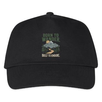 Trail Running - Born to Wander, Built to Endure - Kids’ Baseball Cap - black - Front
