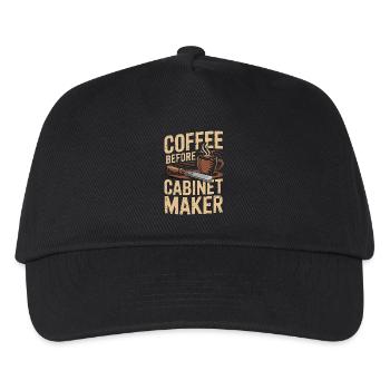 Cabinet Maker Coffee Cabinet Expert Coffee Lover - Kids’ Baseball Cap - black - Front