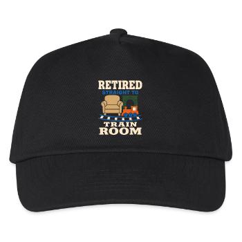 Train Room Model Railway Model Railway Dad Gift - Kids’ Baseball Cap - black - Front