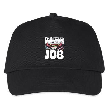 Retired Scrapbooking - Kids’ Baseball Cap - black - Front