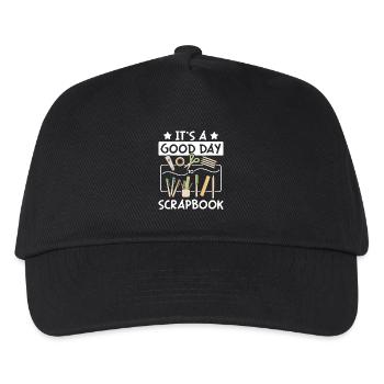 Good day for scrapbooking - Kids’ Baseball Cap - black - Front