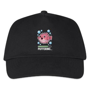 Puffer Fish Sayings Funny Puffer Fish Gift - Kids’ Baseball Cap - black - Front