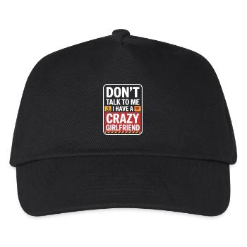 Crazy Girlfriend Vergeben Paar Verrückte Freundin - Kinder Basecap - Schwarz - Vorne