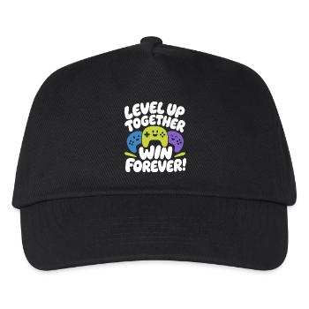 Montez de niveau ensemble Gagnez pour toujours - Casquette de baseball Enfant - noir - Devant