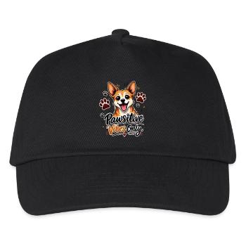 Pawsitive Vibes Only - Kids’ Baseball Cap - black - Front